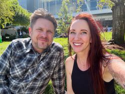 Daniel Cuthbert and Kymberlee Price