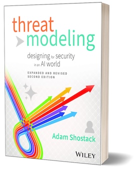 book cover - Threat Modeling: Designing for Security in an AI World